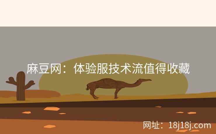 麻豆网：体验服技术流值得收藏