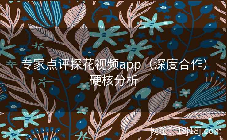 专家点评探花视频app（深度合作）硬核分析