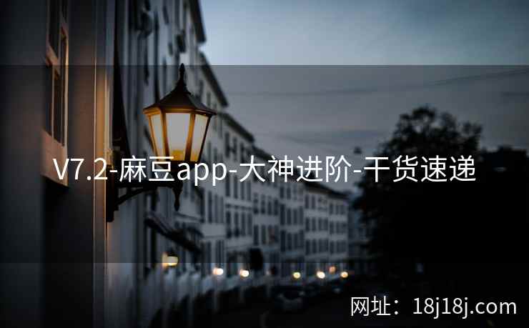 V7.2-麻豆app-大神进阶-干货速递